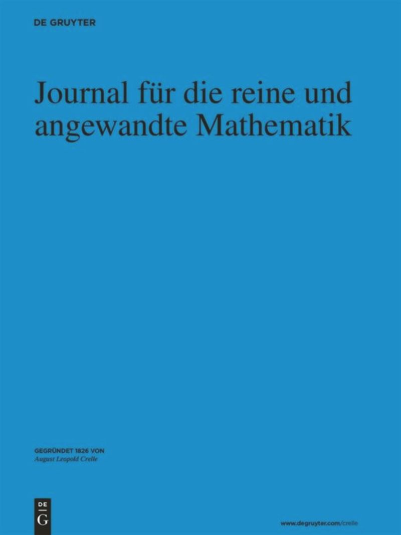 JOURNAL FUR DIE REINE UND ANGEWANDTE MATHEMATIK