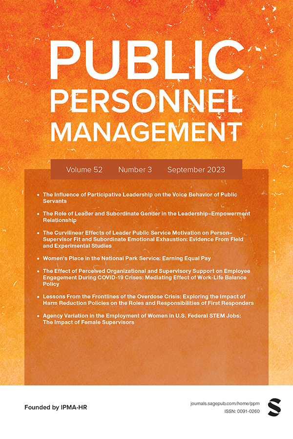 PUBLIC PERSONNEL MANAGEMENT