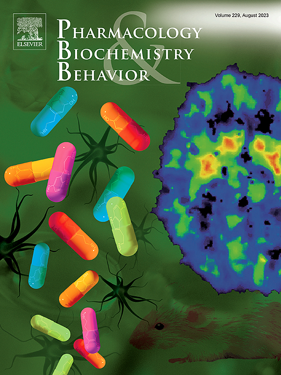 PHARMACOLOGY BIOCHEMISTRY AND BEHAVIOR
