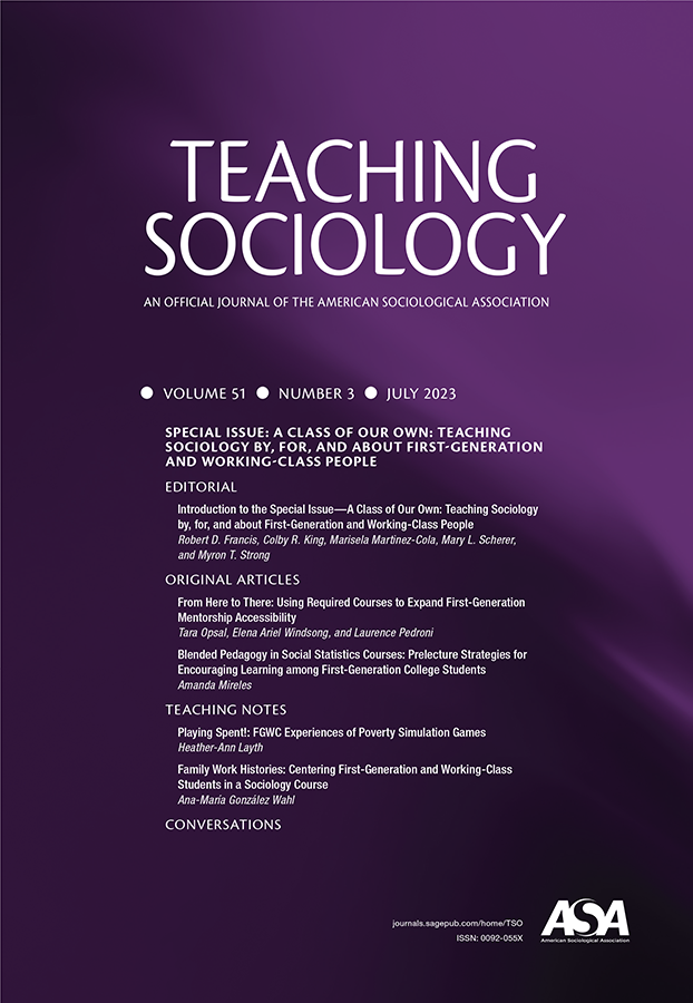 TEACHING SOCIOLOGY