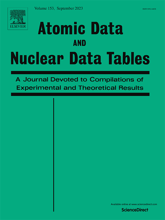 ATOMIC DATA AND NUCLEAR DATA TABLES