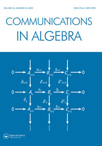 COMMUNICATIONS IN ALGEBRA