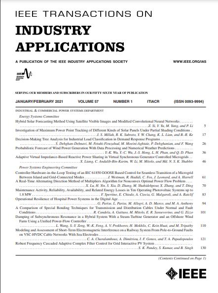 IEEE TRANSACTIONS ON INDUSTRY APPLICATIONS