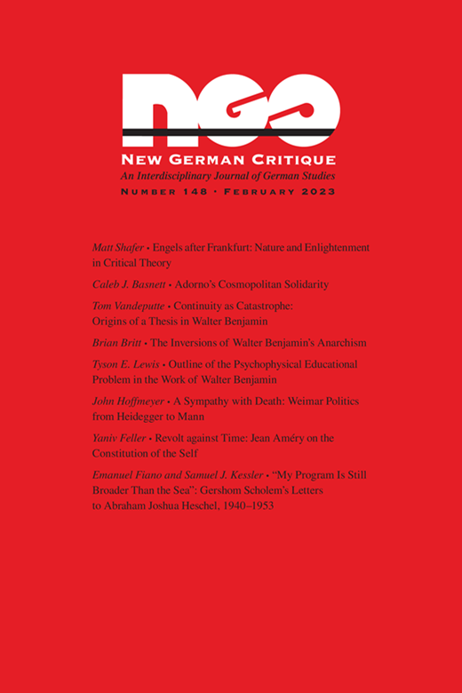 NEW GERMAN CRITIQUE
