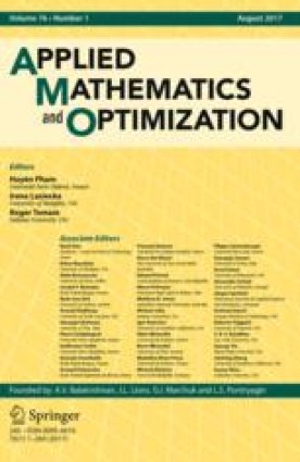 APPLIED MATHEMATICS AND OPTIMIZATION