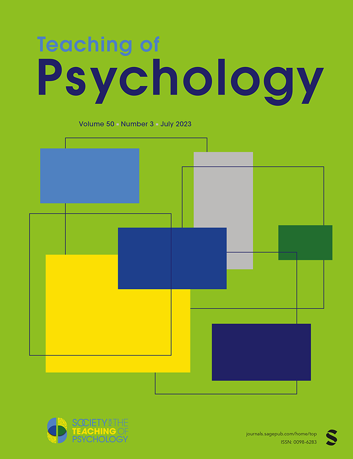 TEACHING OF PSYCHOLOGY