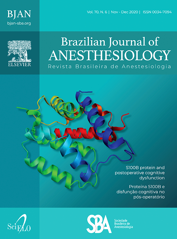 BRAZILIAN JOURNAL OF ANESTHESIOLOGY