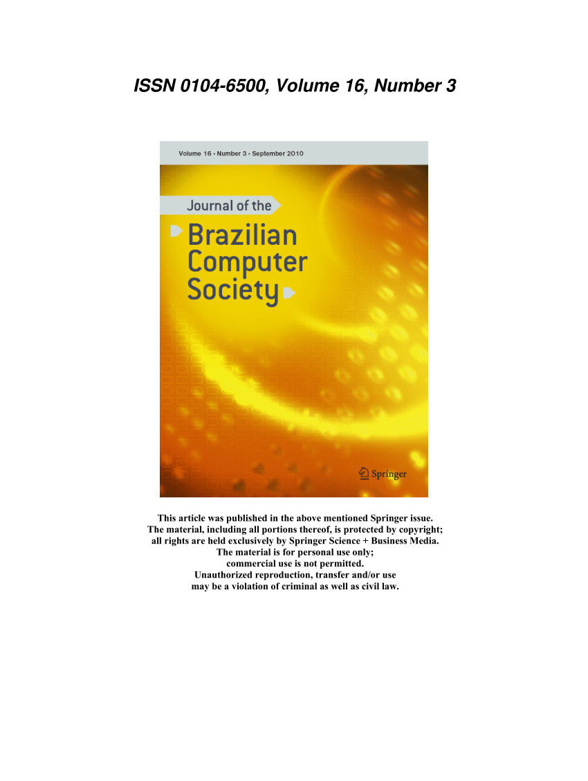 Journal of the Brazilian Computer Society