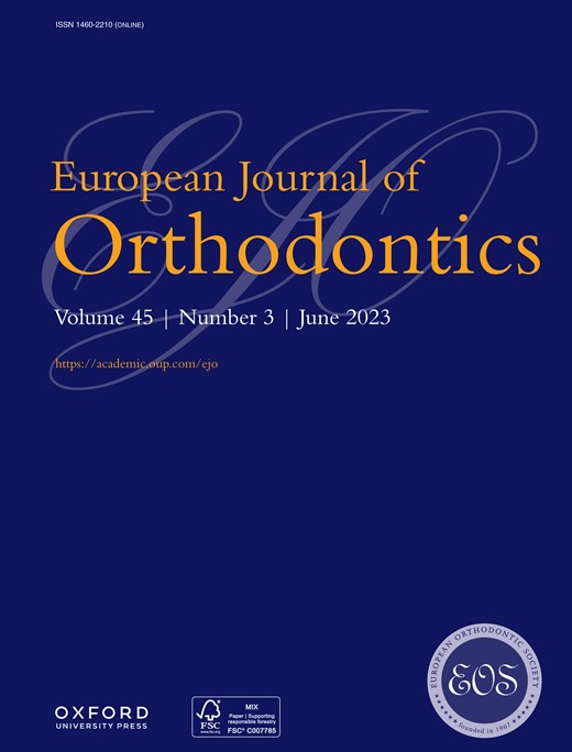 EUROPEAN JOURNAL OF ORTHODONTICS