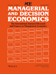 MANAGERIAL AND DECISION ECONOMICS