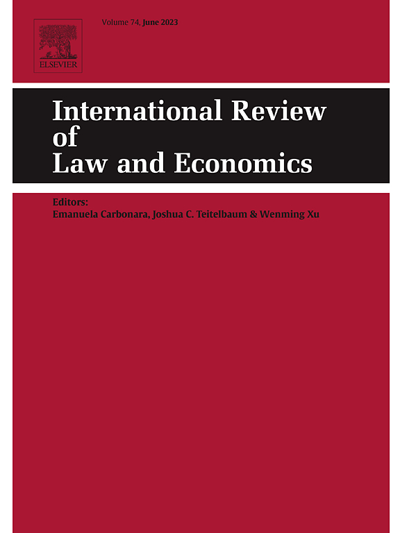 INTERNATIONAL REVIEW OF LAW AND ECONOMICS
