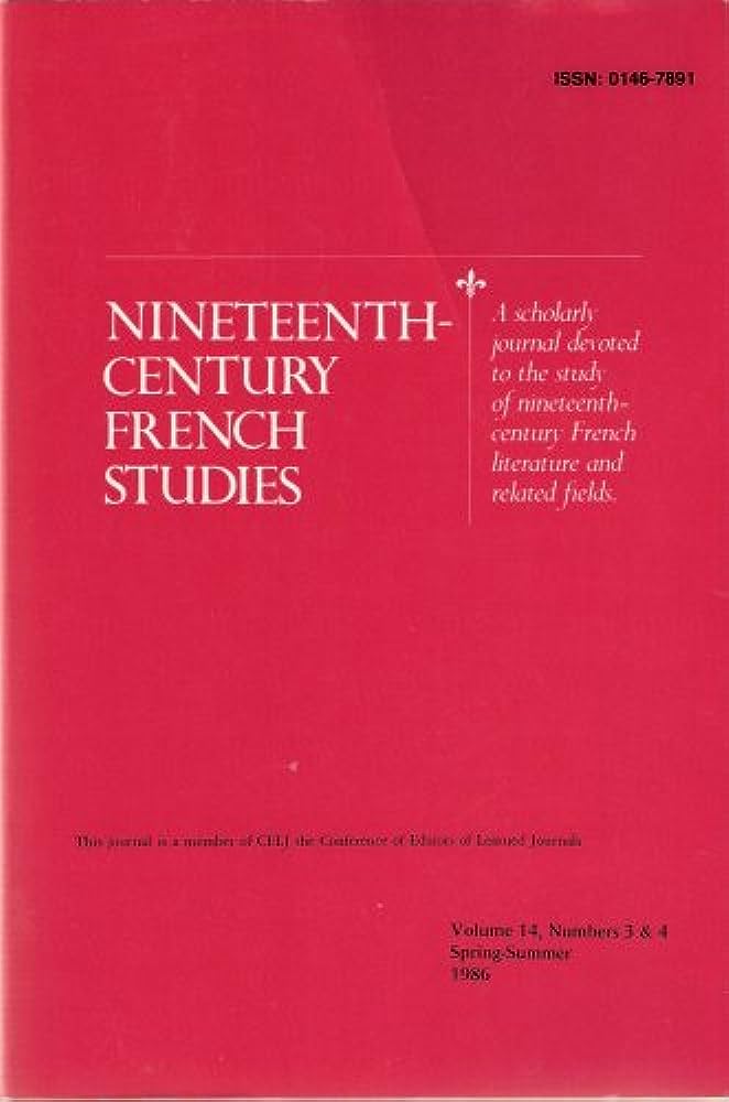 NINETEENTH-CENTURY FRENCH STUDIES