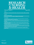 RESEARCH IN NURSING & HEALTH