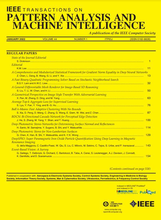 IEEE Transactions on Pattern Analysis and Machine Intelligence