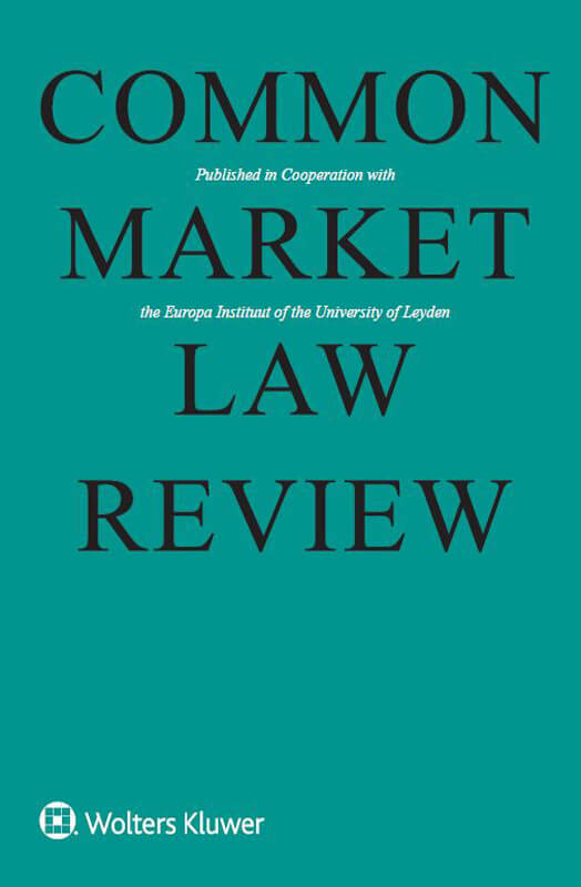 COMMON MARKET LAW REVIEW
