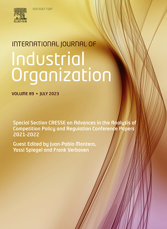 INTERNATIONAL JOURNAL OF INDUSTRIAL ORGANIZATION