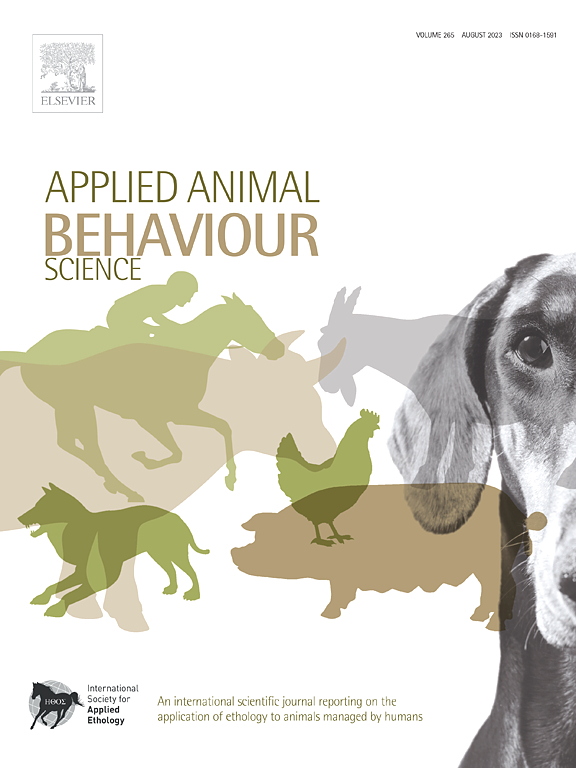 APPLIED ANIMAL BEHAVIOUR SCIENCE