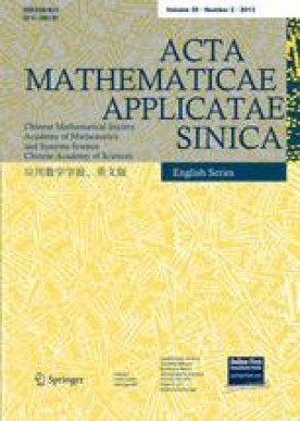 ACTA MATHEMATICAE APPLICATAE SINICA-ENGLISH SERIES