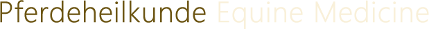 PFERDEHEILKUNDE