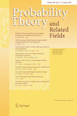 PROBABILITY THEORY AND RELATED FIELDS