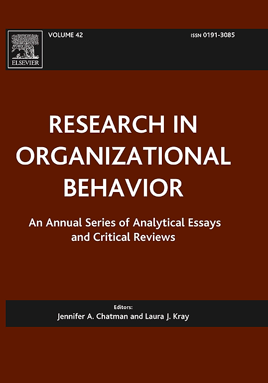RESEARCH IN ORGANIZATIONAL BEHAVIOR