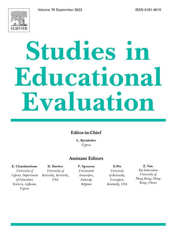 STUDIES IN EDUCATIONAL EVALUATION