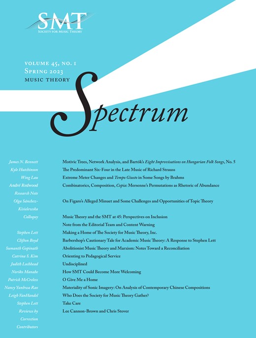 MUSIC THEORY SPECTRUM