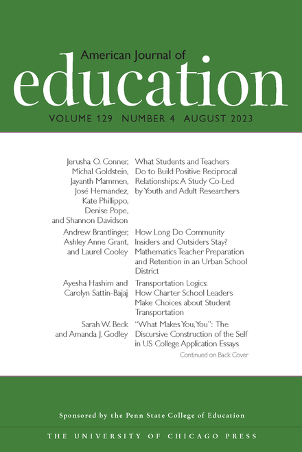 AMERICAN JOURNAL OF EDUCATION