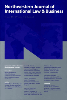 NORTHWESTERN JOURNAL OF INTERNATIONAL LAW & BUSINESS