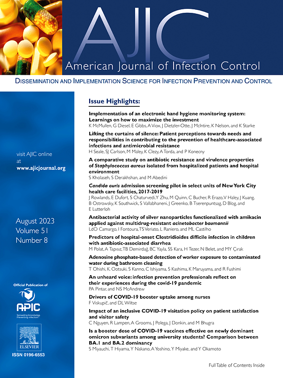 AMERICAN JOURNAL OF INFECTION CONTROL