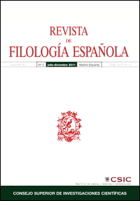 REVISTA DE FILOLOGIA ESPANOLA
