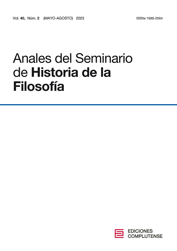 ANALES DEL SEMINARIO DE HISTORIA DE LA FILOSOFIA