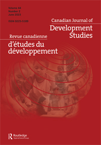 CANADIAN JOURNAL OF DEVELOPMENT STUDIES-REVUE CANADIENNE D ETUDES DU DEVELOPPEMENT