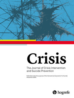 CRISIS-THE JOURNAL OF CRISIS INTERVENTION AND SUICIDE PREVENTION