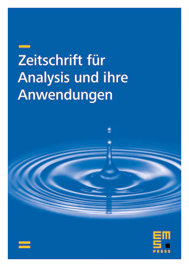 ZEITSCHRIFT FUR ANALYSIS UND IHRE ANWENDUNGEN
