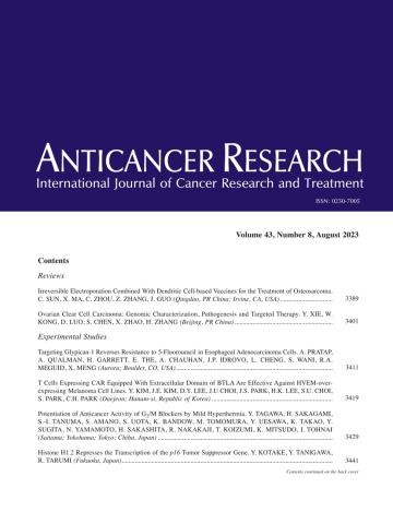 ANTICANCER RESEARCH
