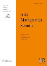 ACTA MATHEMATICA SCIENTIA