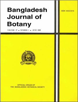 BANGLADESH JOURNAL OF BOTANY