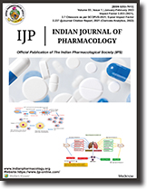 INDIAN JOURNAL OF PHARMACOLOGY