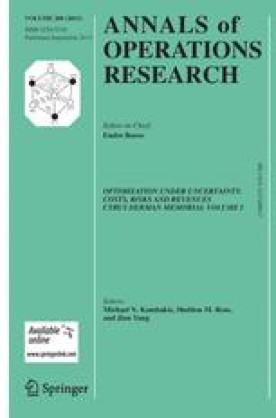 ANNALS OF OPERATIONS RESEARCH