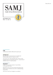 SAMJ SOUTH AFRICAN MEDICAL JOURNAL