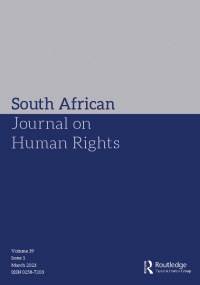 SOUTH AFRICAN JOURNAL ON HUMAN RIGHTS