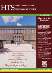 HTS TEOLOGIESE STUDIES-THEOLOGICAL STUDIES