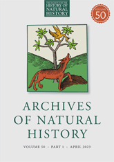 ARCHIVES OF NATURAL HISTORY