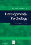 BRITISH JOURNAL OF DEVELOPMENTAL PSYCHOLOGY