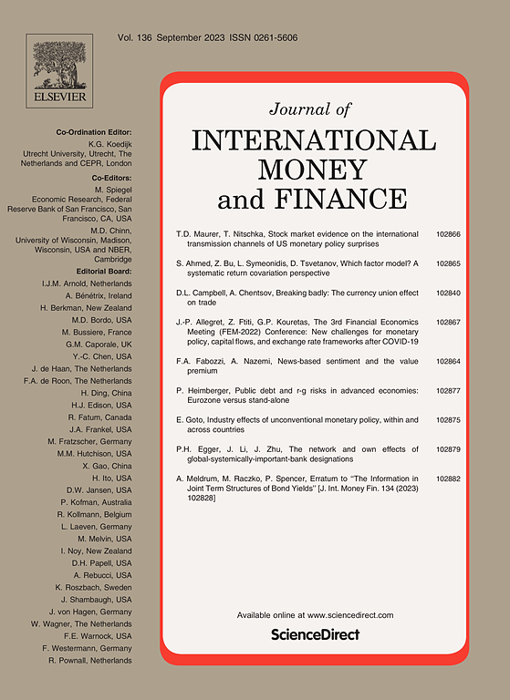 JOURNAL OF INTERNATIONAL MONEY AND FINANCE