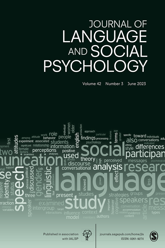 JOURNAL OF LANGUAGE AND SOCIAL PSYCHOLOGY