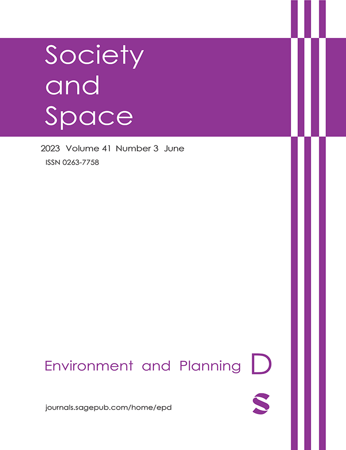 ENVIRONMENT AND PLANNING D-SOCIETY & SPACE