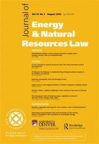 JOURNAL OF ENERGY & NATURAL RESOURCES LAW