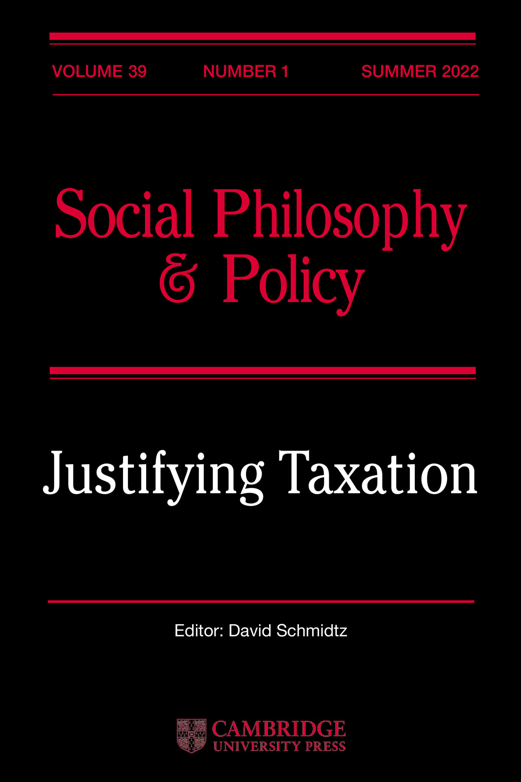 SOCIAL PHILOSOPHY AND POLICY